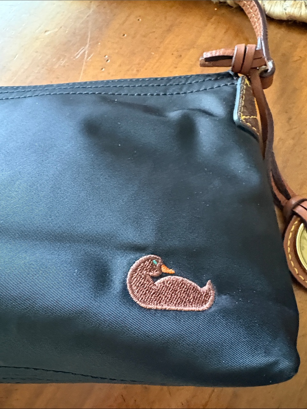 Navy Dooney Crossbody Bag. Used once . - Picture 6 of 12